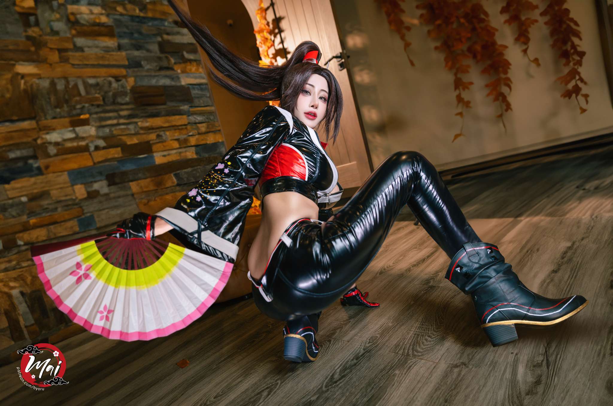 图片[4]-Byoru Vol.242 Mai Shiranui Black Outfit [47P22V-2.55GB]-吾爱二次元