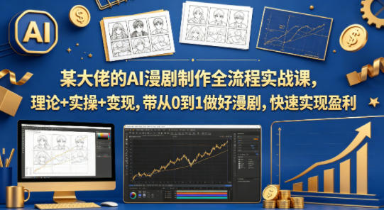 某大佬的AI漫剧制作全流程实战课，理论 实操 变现，带从0到1做好漫剧，快速实现盈利-七宝：认真做好一件事