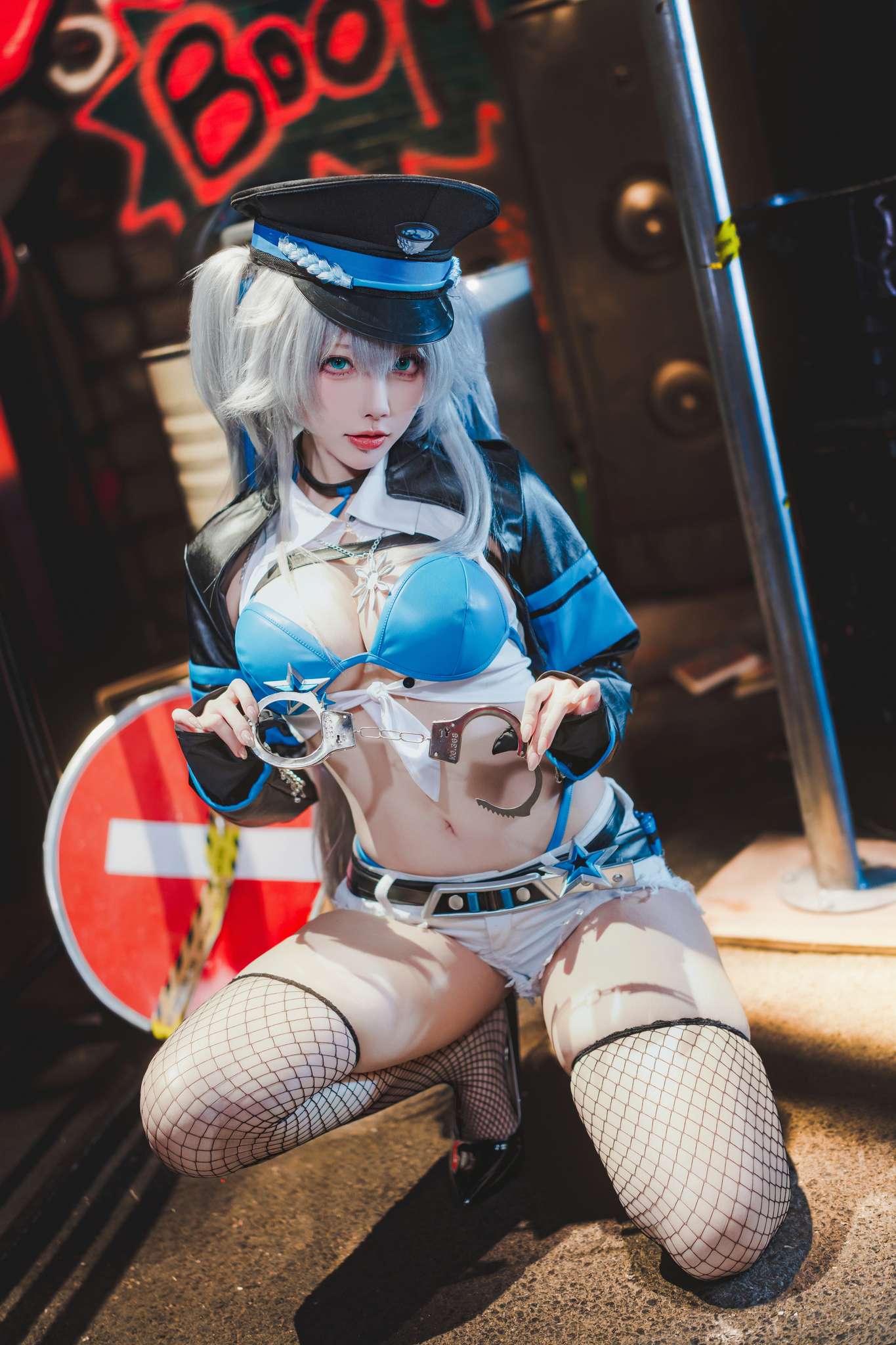 宮本桜 Vol.026 交错战线 刃齿女警[22P-381M]-吾爱二次元