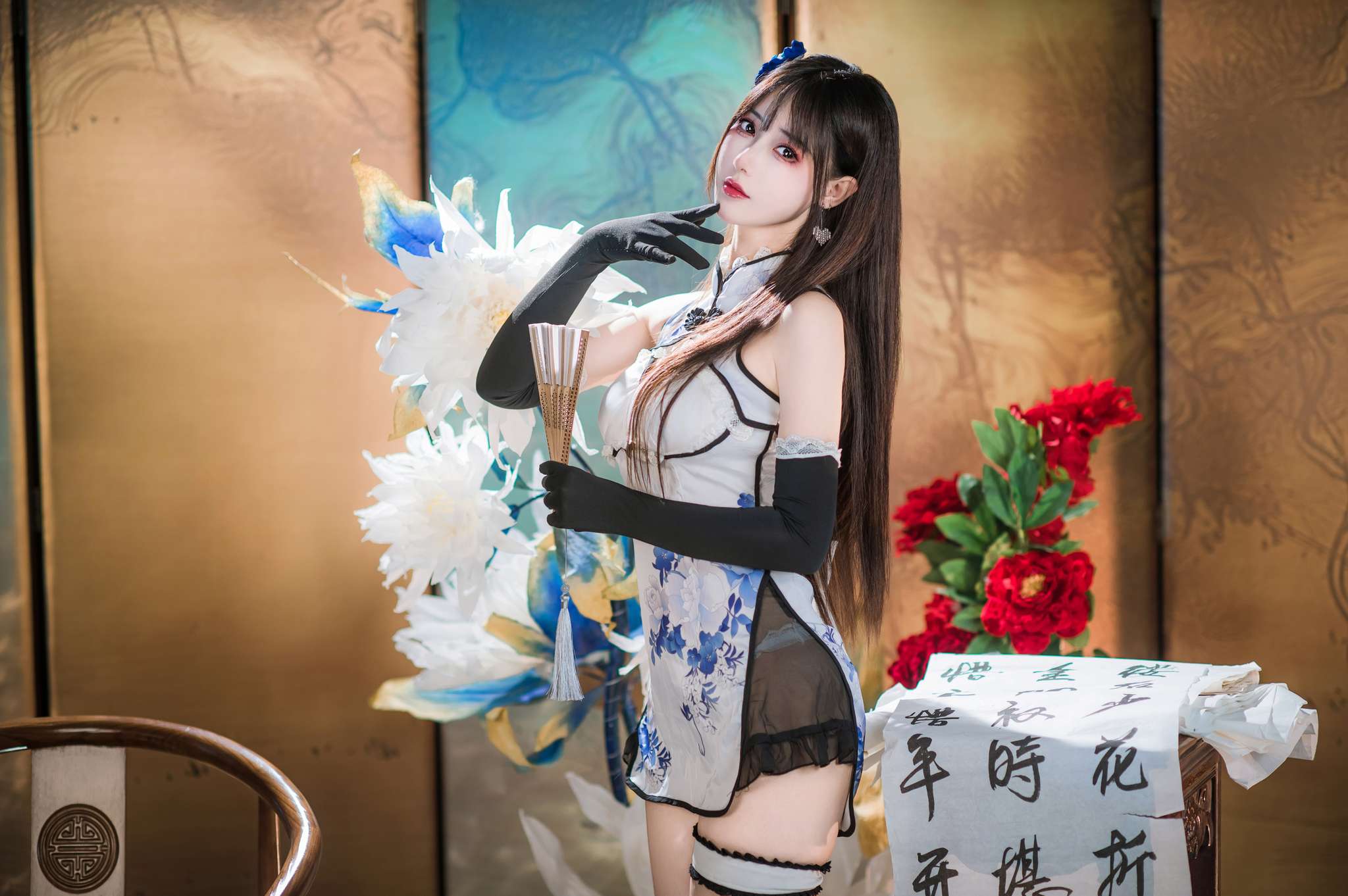 图片[4]-羽生三未 Vol.024 瓶儿 青花瓷旗袍[25P-307MB]-吾爱二次元