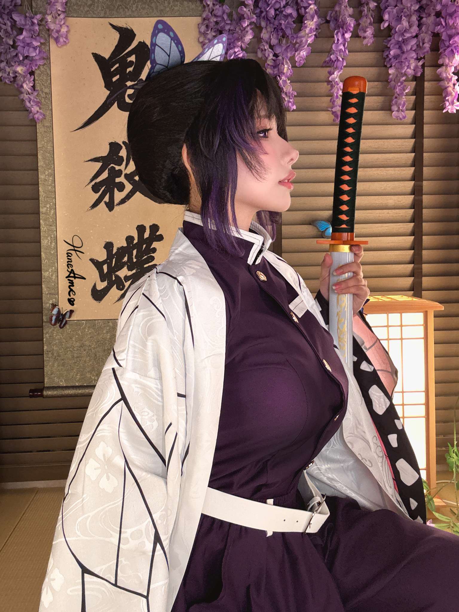 雨波_HaneAme Vol.430 2025年09月订阅 鬼灭之刃 蝴蝶忍 [44P10V]-吾爱二次元