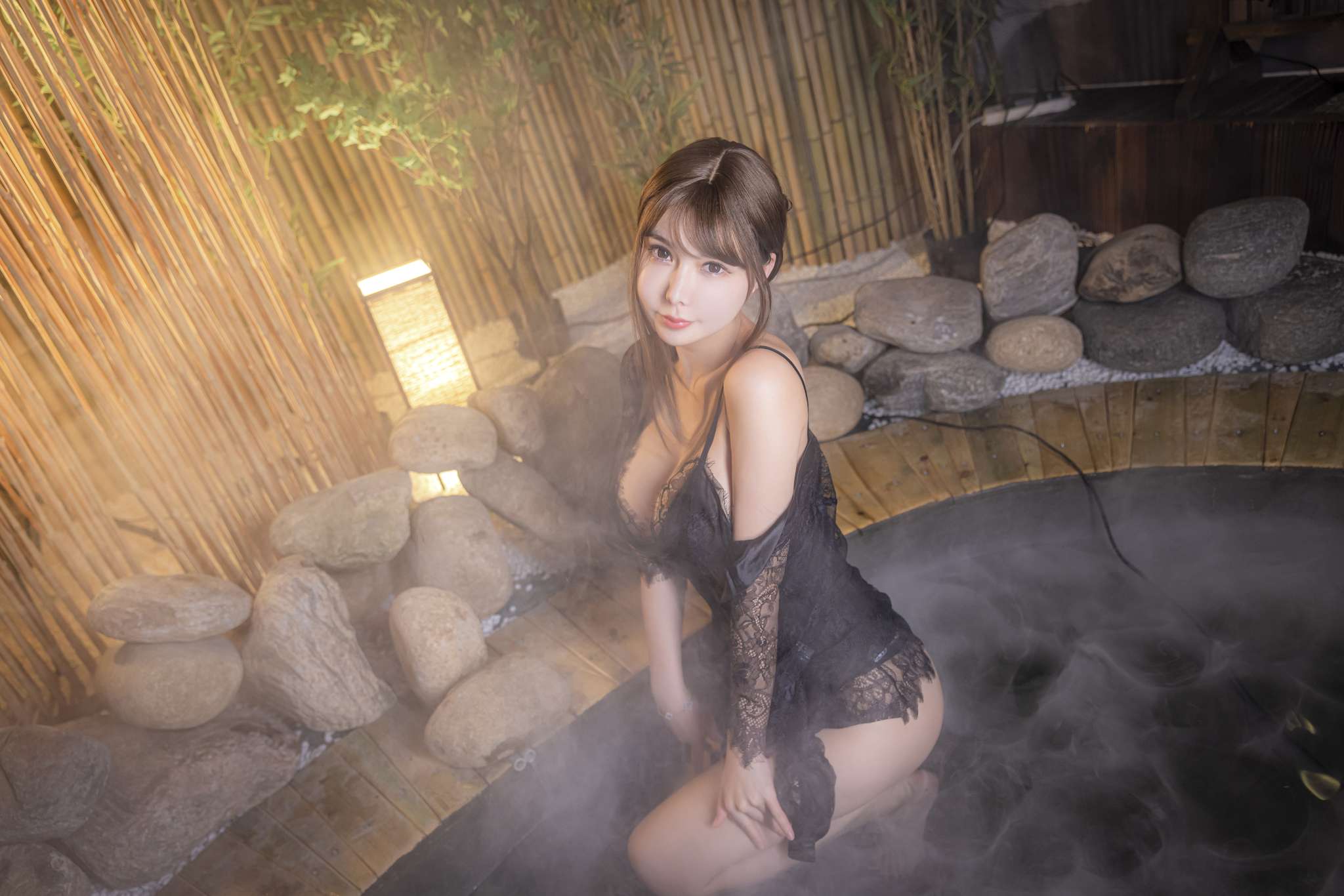 图片[4]-亚马逊鲶鱼 Vol.032 温泉黑色蕾丝 [33P-636MB]-吾爱二次元