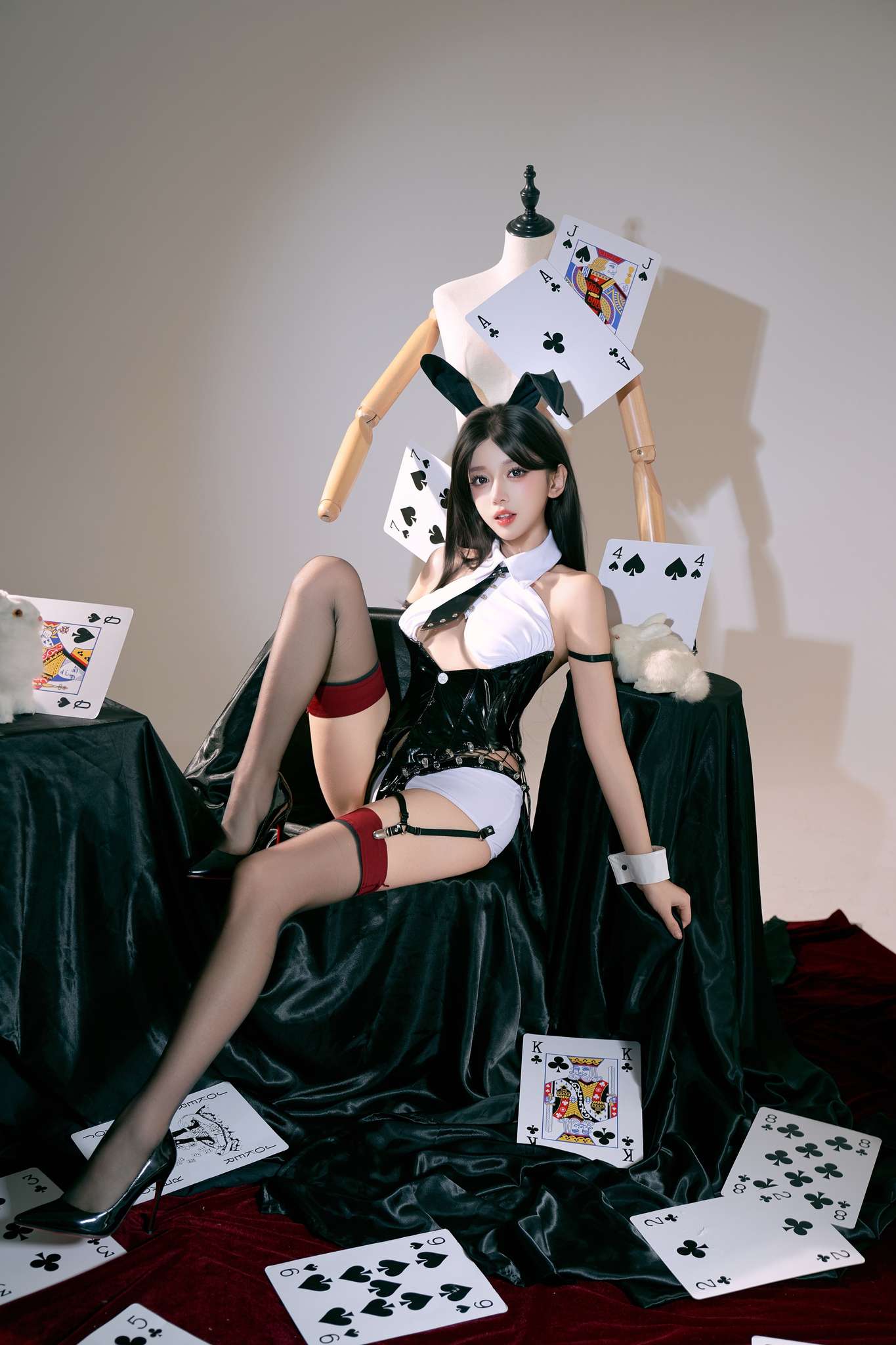 过期米线线喵 Vol.165 兔女郎[49P-128M]-蝶影二次元