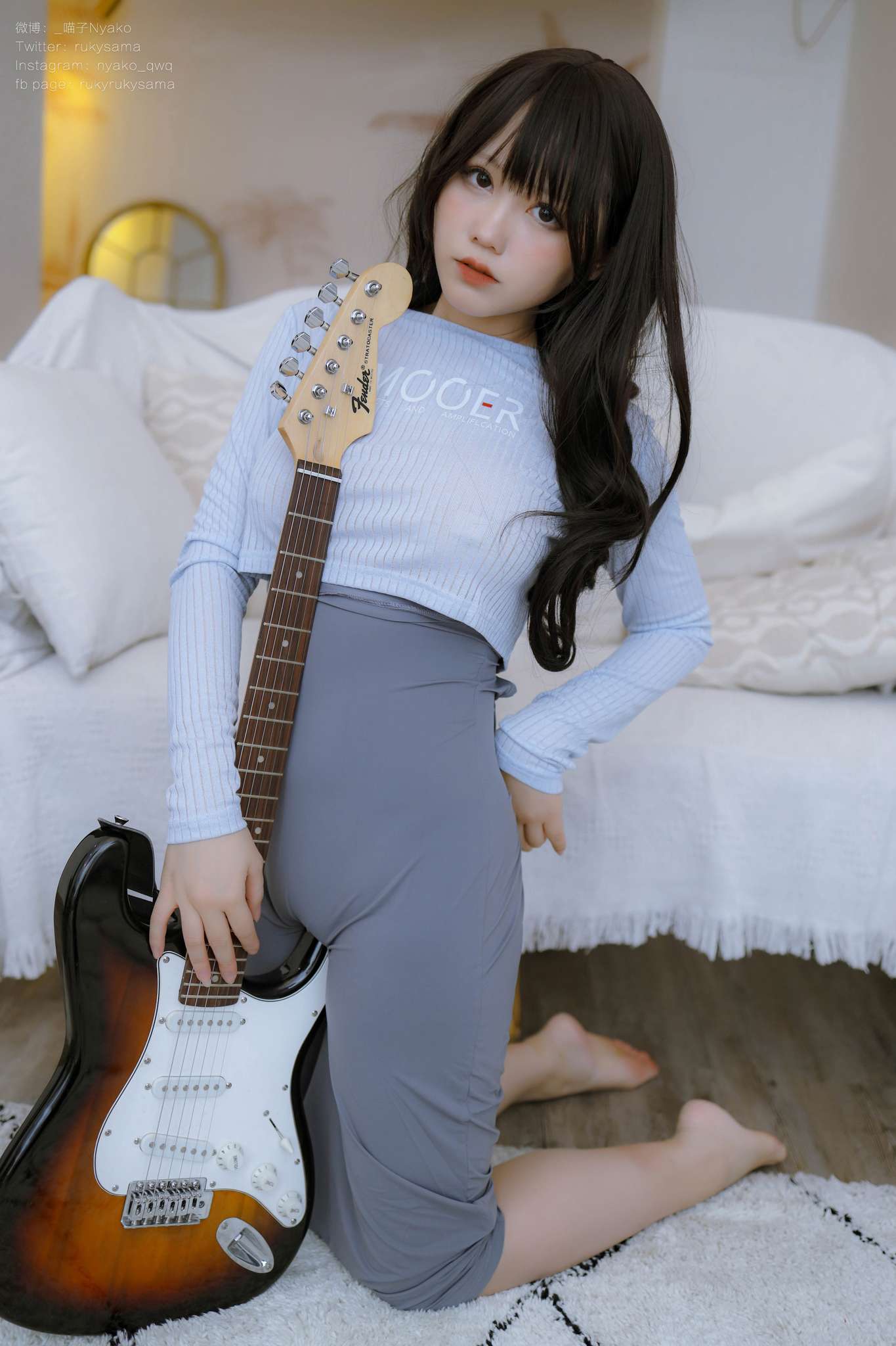 图片[2]-Nyako喵子 Vol.077 吉他妹妹[71P-331M]-吾爱二次元