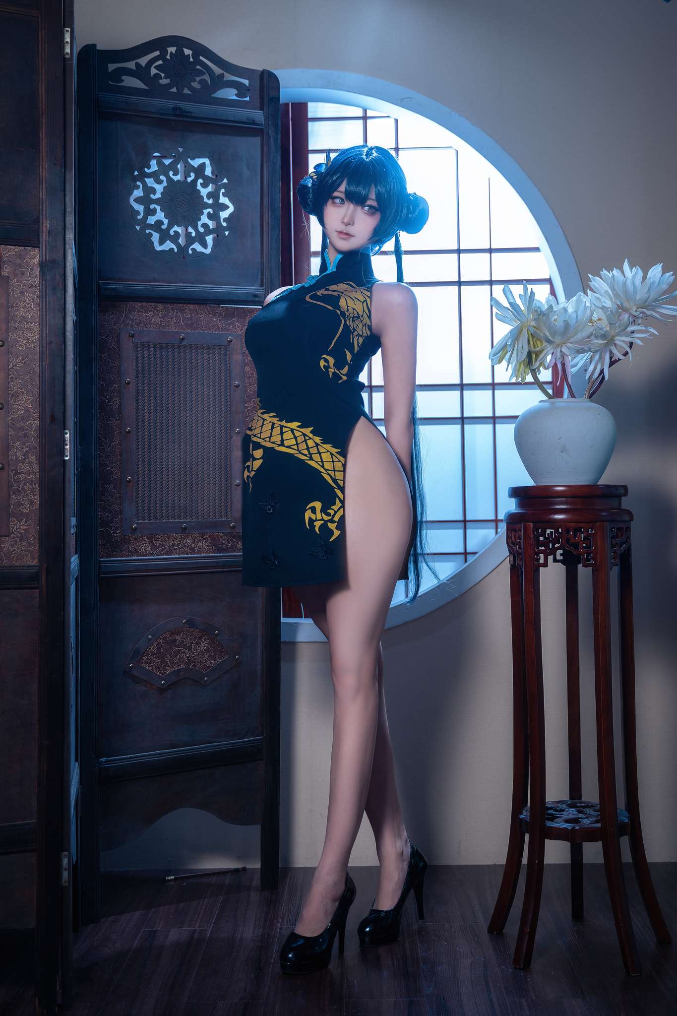 图片[5]-Seya-狮砸 Vol.043 蔚蓝档案 妃咲 旗袍[12P-138M]-吾爱二次元