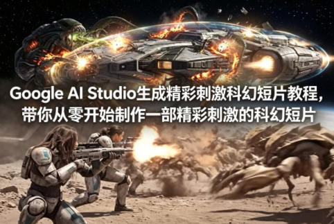 Google AI Studio生成精彩刺激科幻短片教程，带你从零开始制作一部精彩刺激的科幻短片【双语字幕】-七宝：认真做好一件事