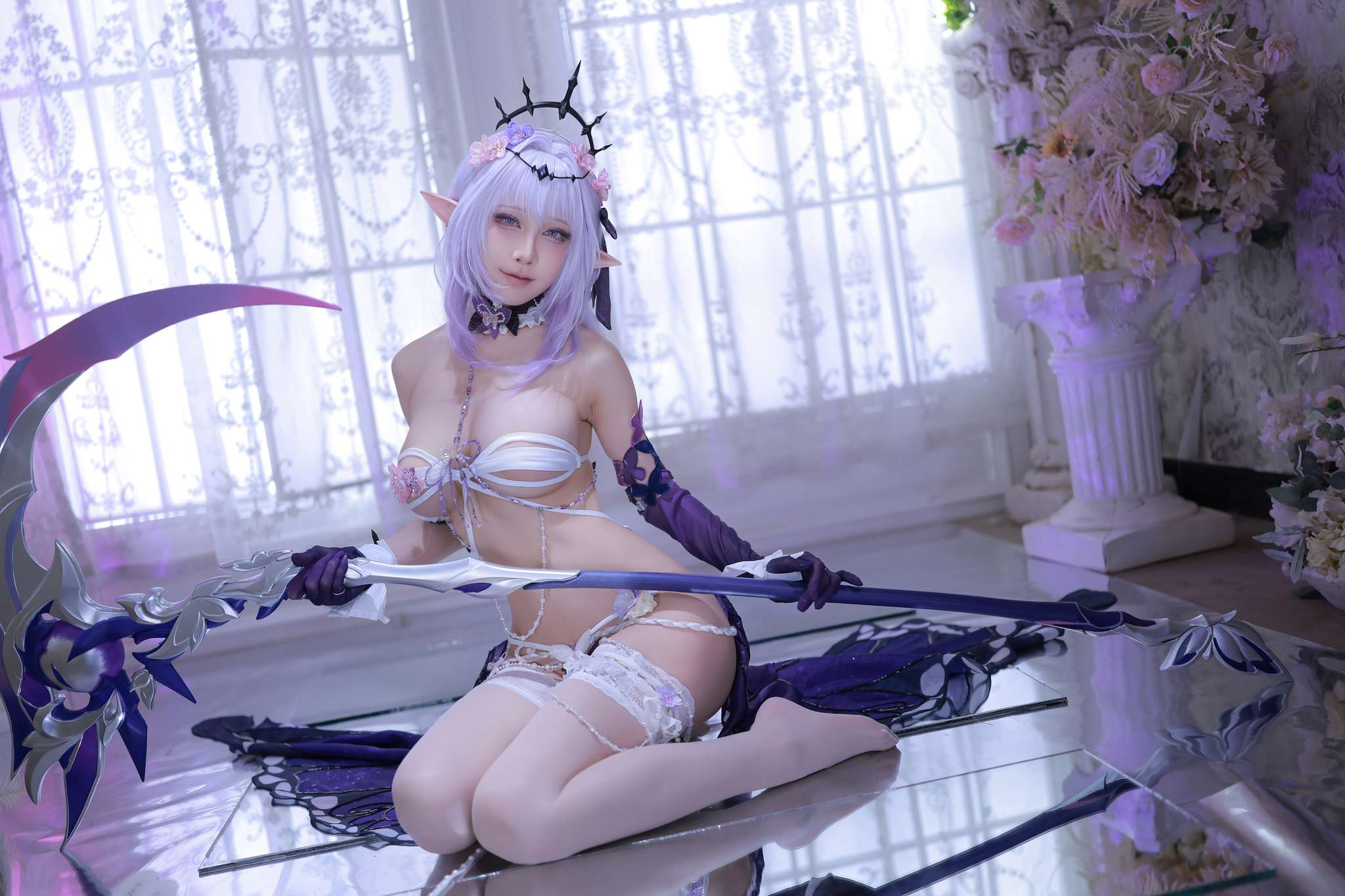 水淼aqua Vol.242 遐蝶 Castorice[90P-192M]-吾爱二次元