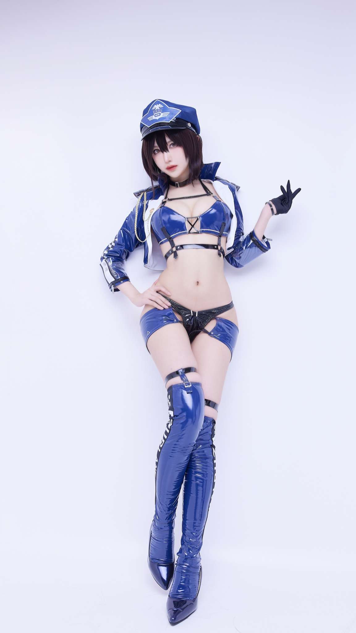 Shika小鹿鹿 Vol.124 碧蓝航线 巴尔的摩赛车服[9P-48M]-吾爱二次元