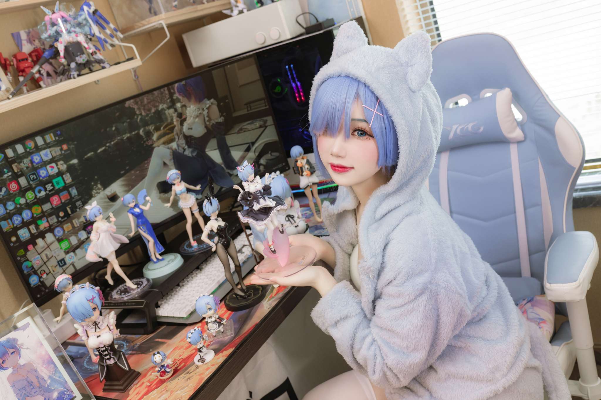 雪晴Astra Vol.090 雷姆猫[13P-106M]-吾爱二次元