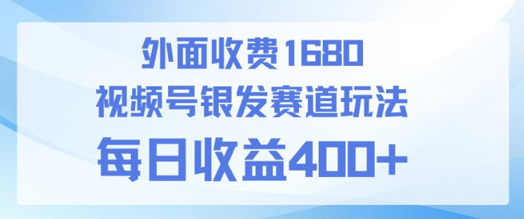 视频号银发赛道玩法，ai上手简单，新手小白可做，日收益4张 【附带教程】-七宝：认真做好一件事