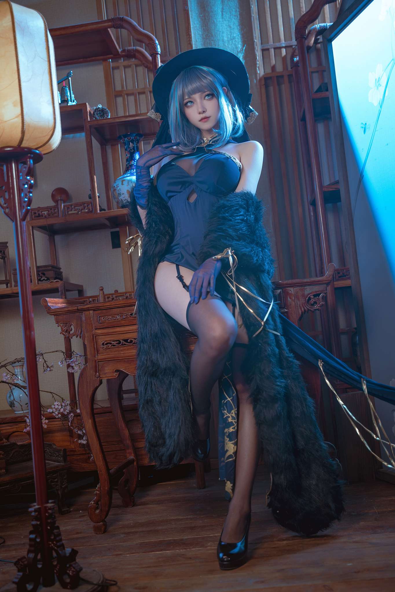 图片[5]-Seya-狮砸 Vol.040 碧蓝航线 柴郡 旗袍 [12P-140MB]-吾爱二次元