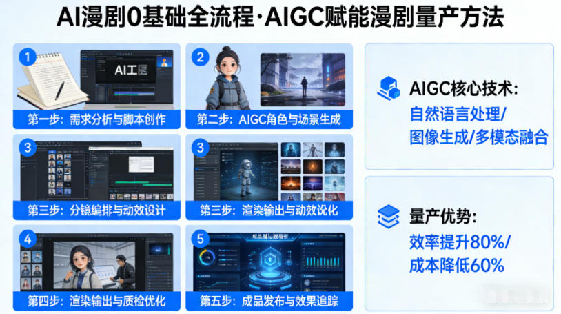 AI漫剧0基础全流程，快速掌握AIGC赋能的漫剧量产方法-七宝：认真做好一件事