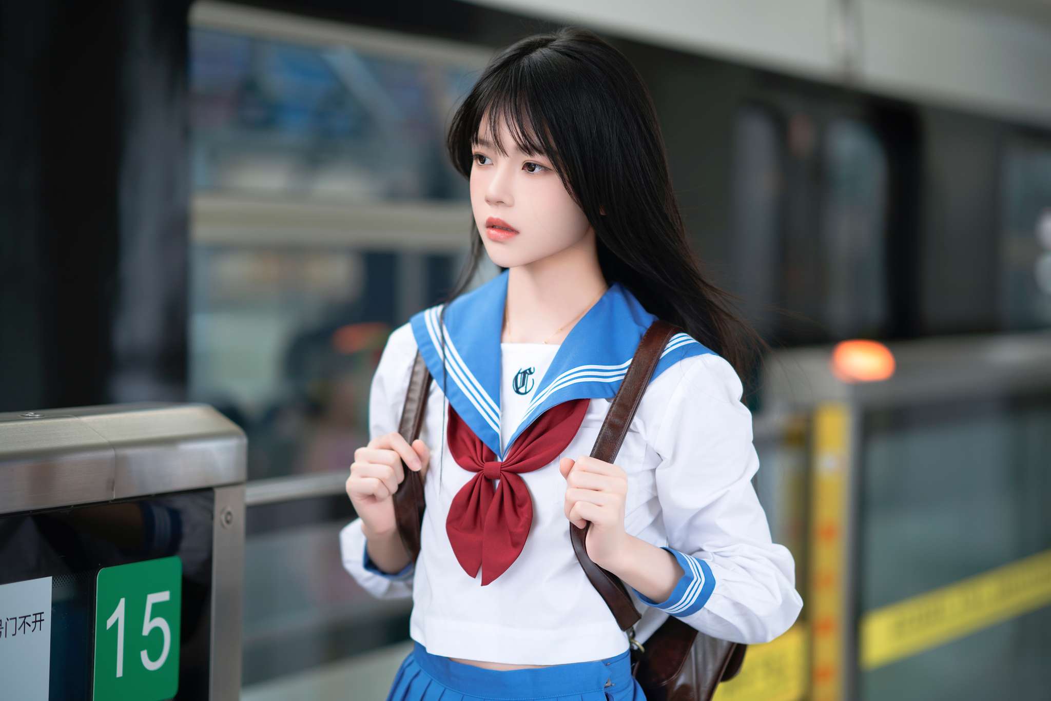 图片[3]-桜桃喵 Vol.210 地铁JK [33P-527MB]-吾爱二次元