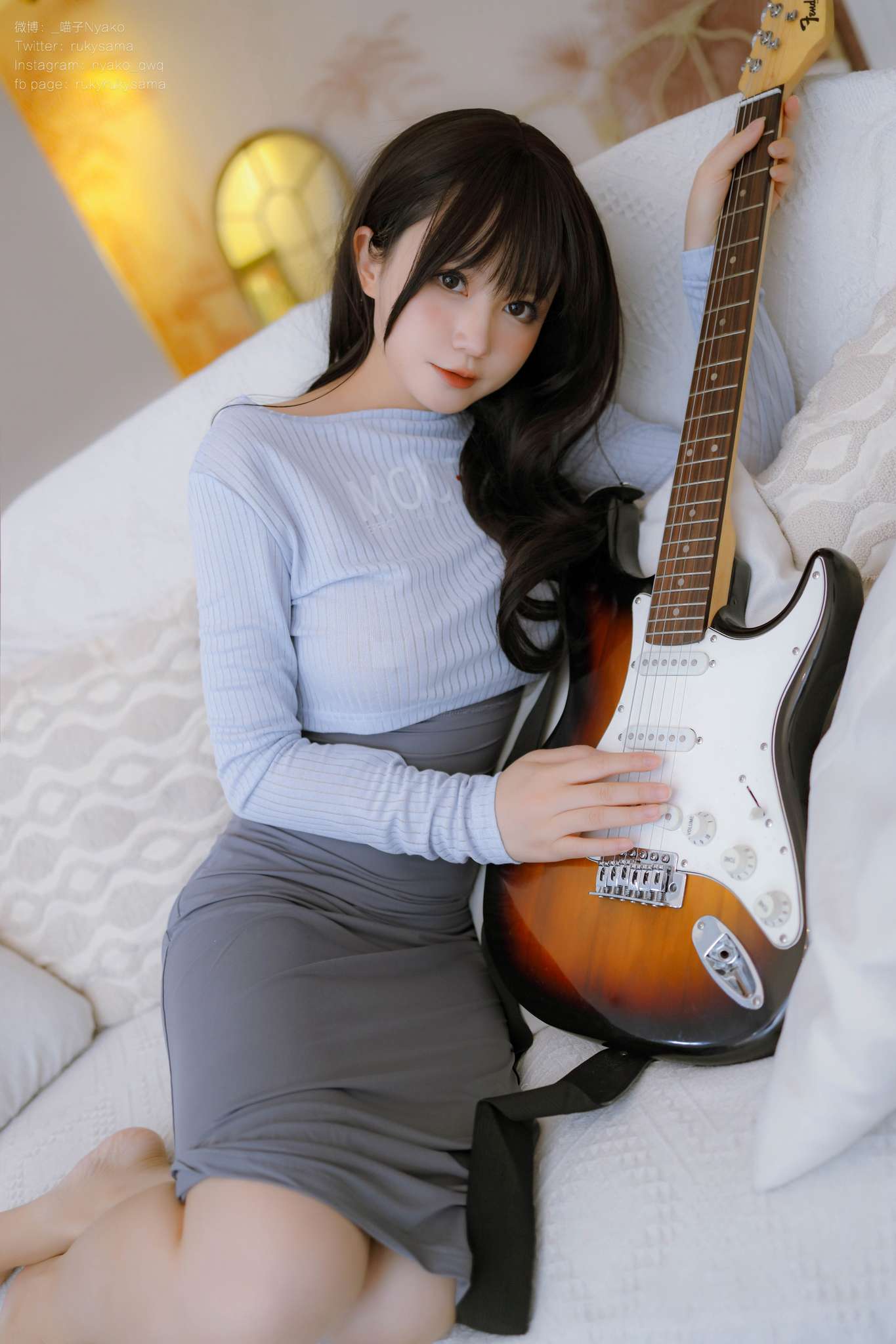 图片[3]-Nyako喵子 Vol.077 吉他妹妹[71P-331M]-吾爱二次元