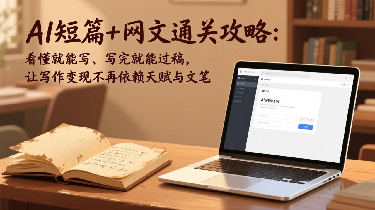 AI短篇 网文通关攻略-更新4月：看懂就能写、写完就能过稿，让写作变现不再依赖天赋与文笔_-七宝：认真做好一件事