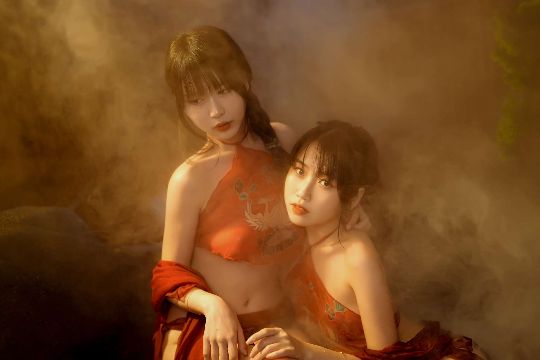 Tina很妖孽呀 Vol.035 &不呆猫 古风双人 [16P-226M]-吾爱二次元