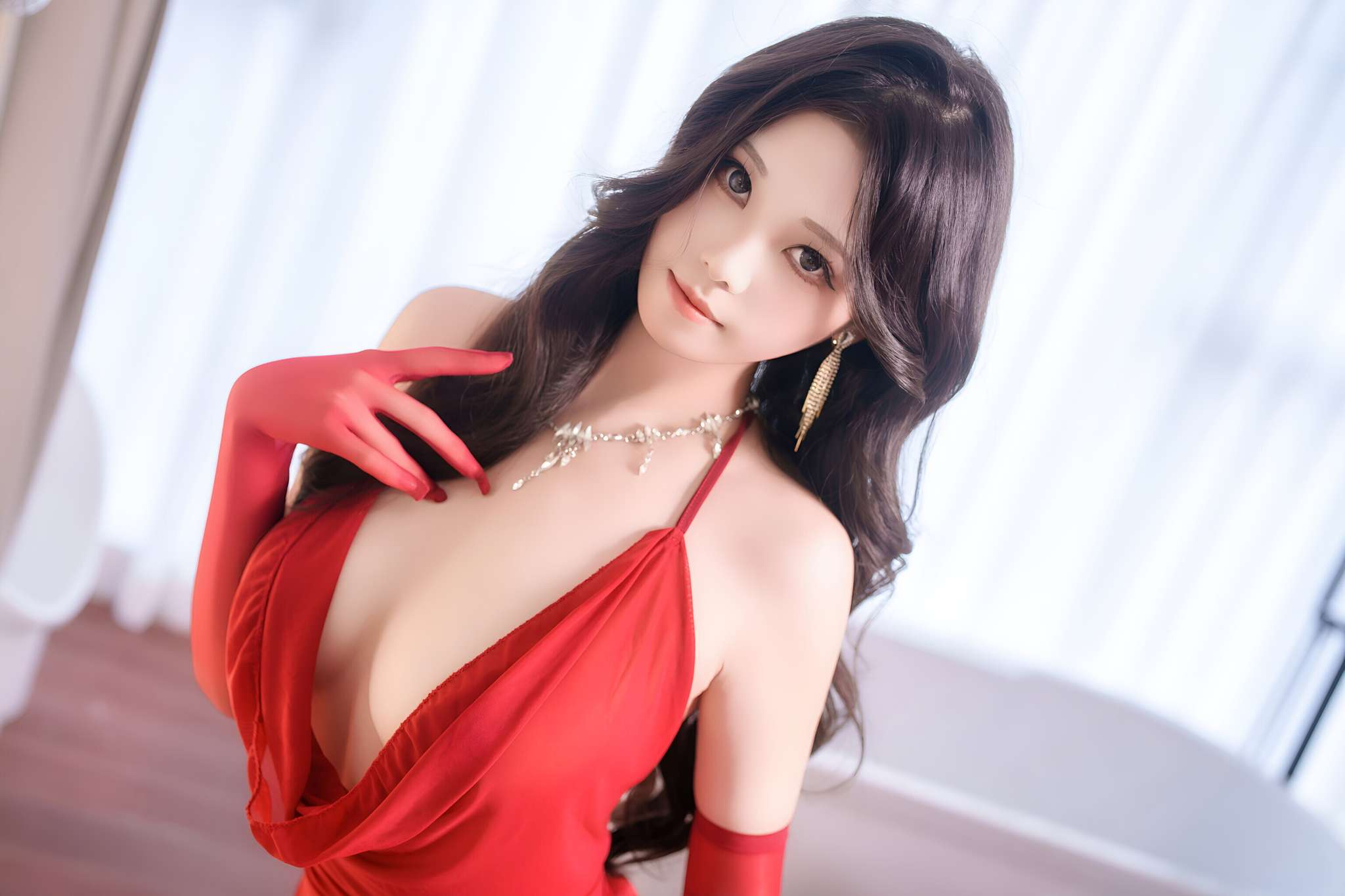 图片[3]-蜜汁猫裘 Vol.115 酒红圣诞 [61P1V-1G]-吾爱二次元