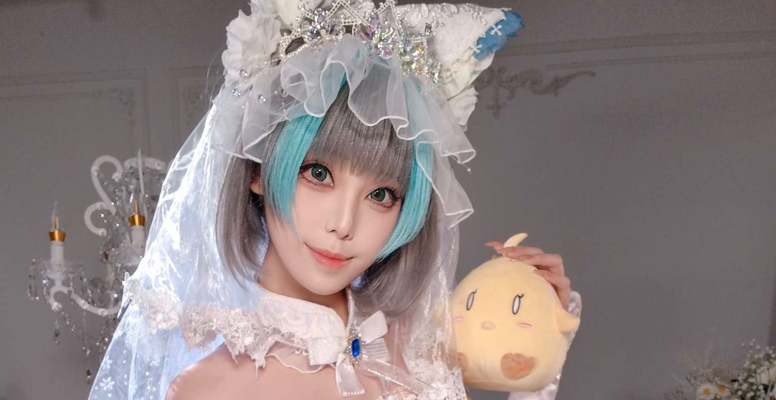 蜜汁猫裘 Vol.118 柴郡花嫁[125P2V-2.92G]-吾爱二次元