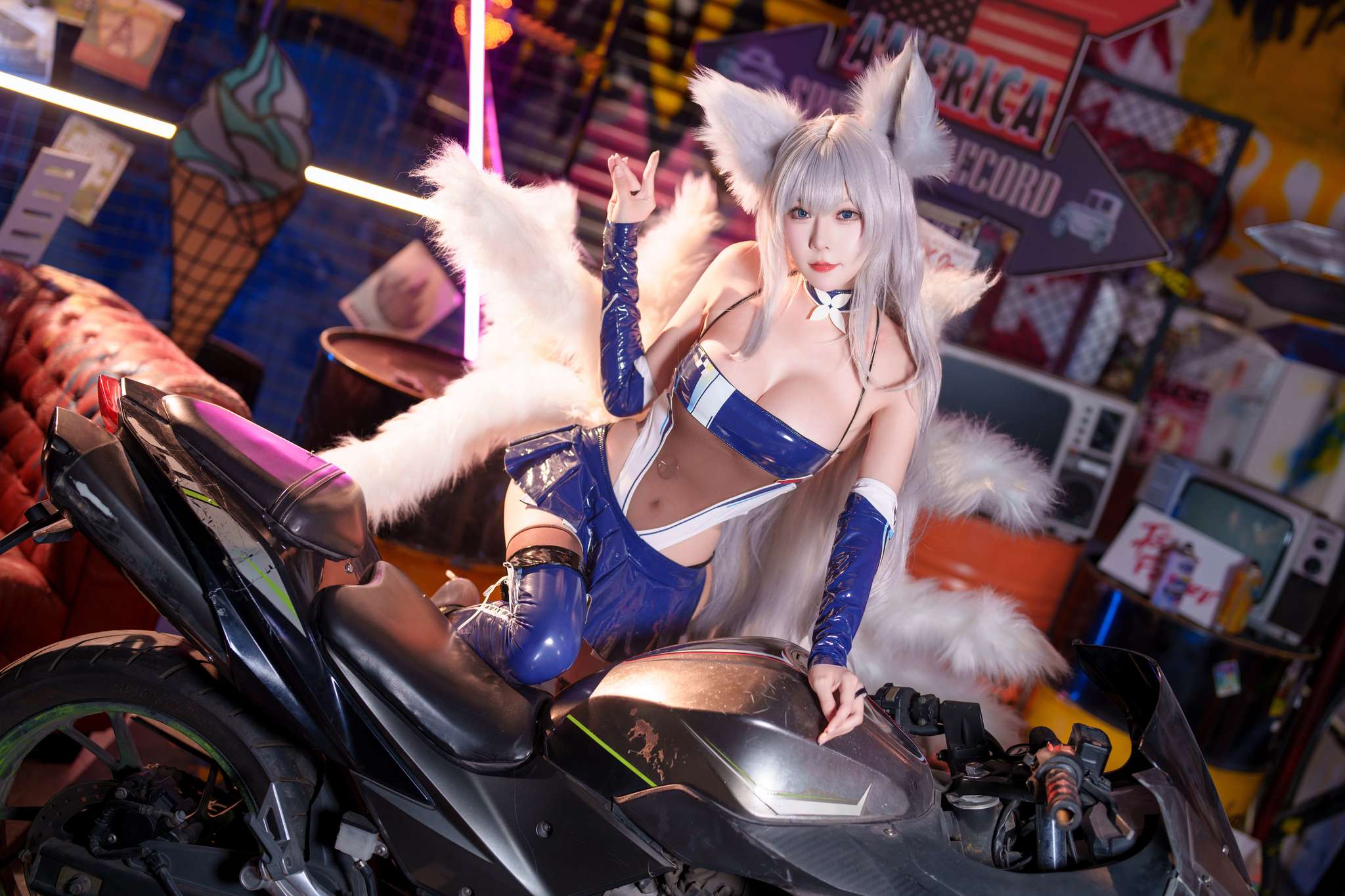 图片[5]-香草喵露露 Vol.063 2025年01月舰长 信浓赛车[12P1V-1.15G]-吾爱二次元