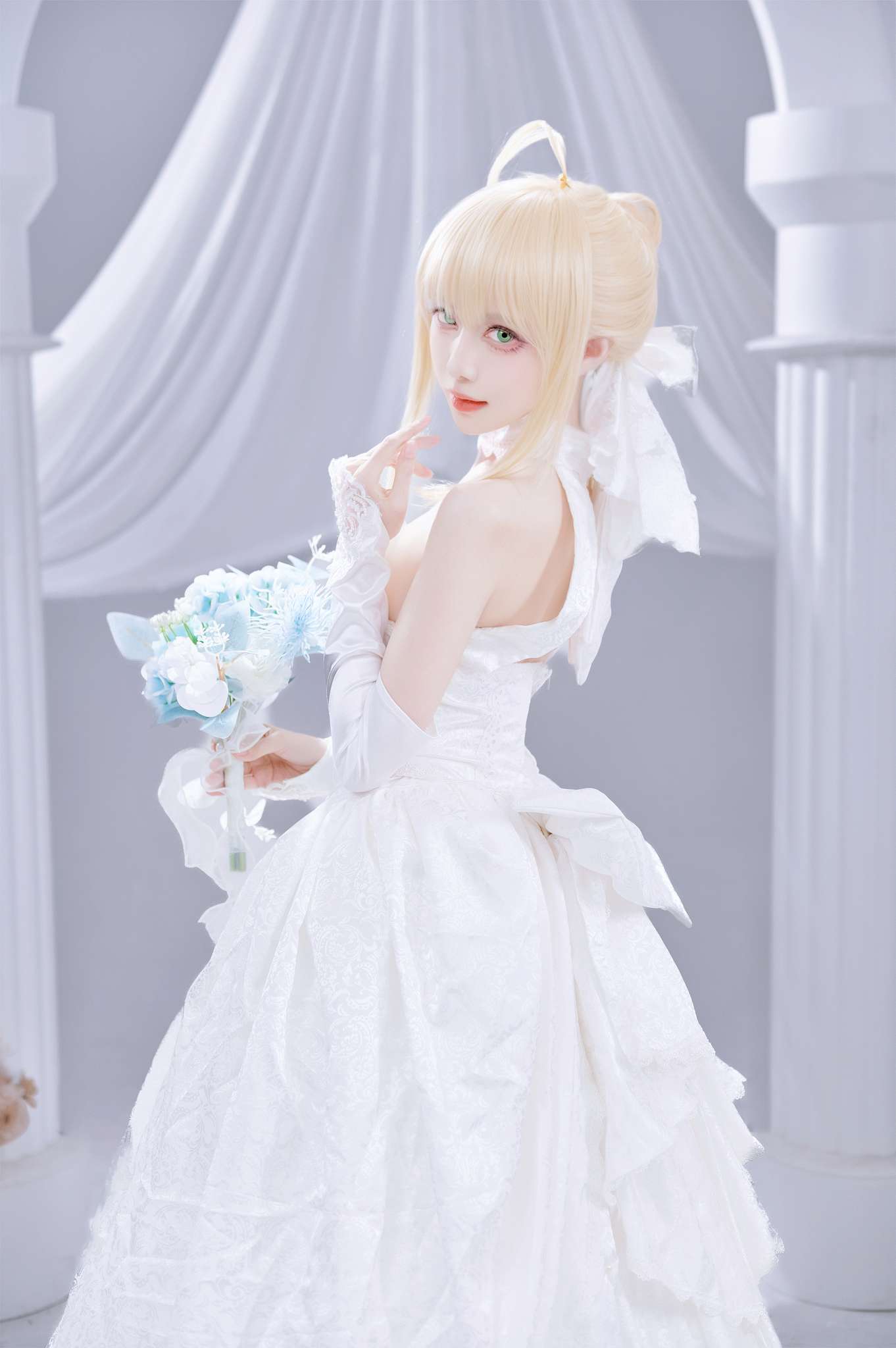 Shika小鹿鹿 Vol.129 FGO Saber花嫁[22P-284M]-吾爱二次元