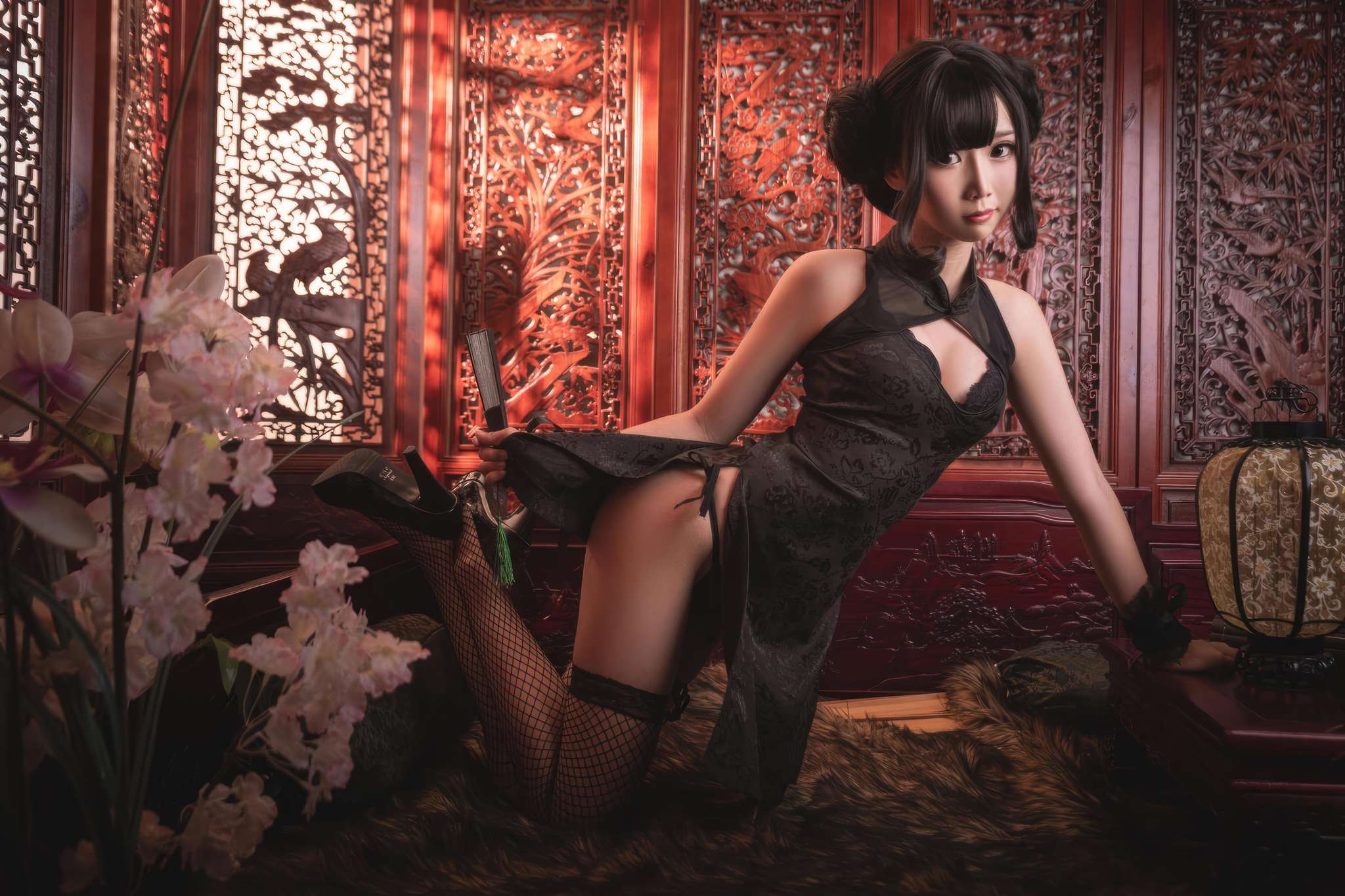 面饼仙儿 Vol.147 魔女旗袍[33P-322MB]-吾爱二次元