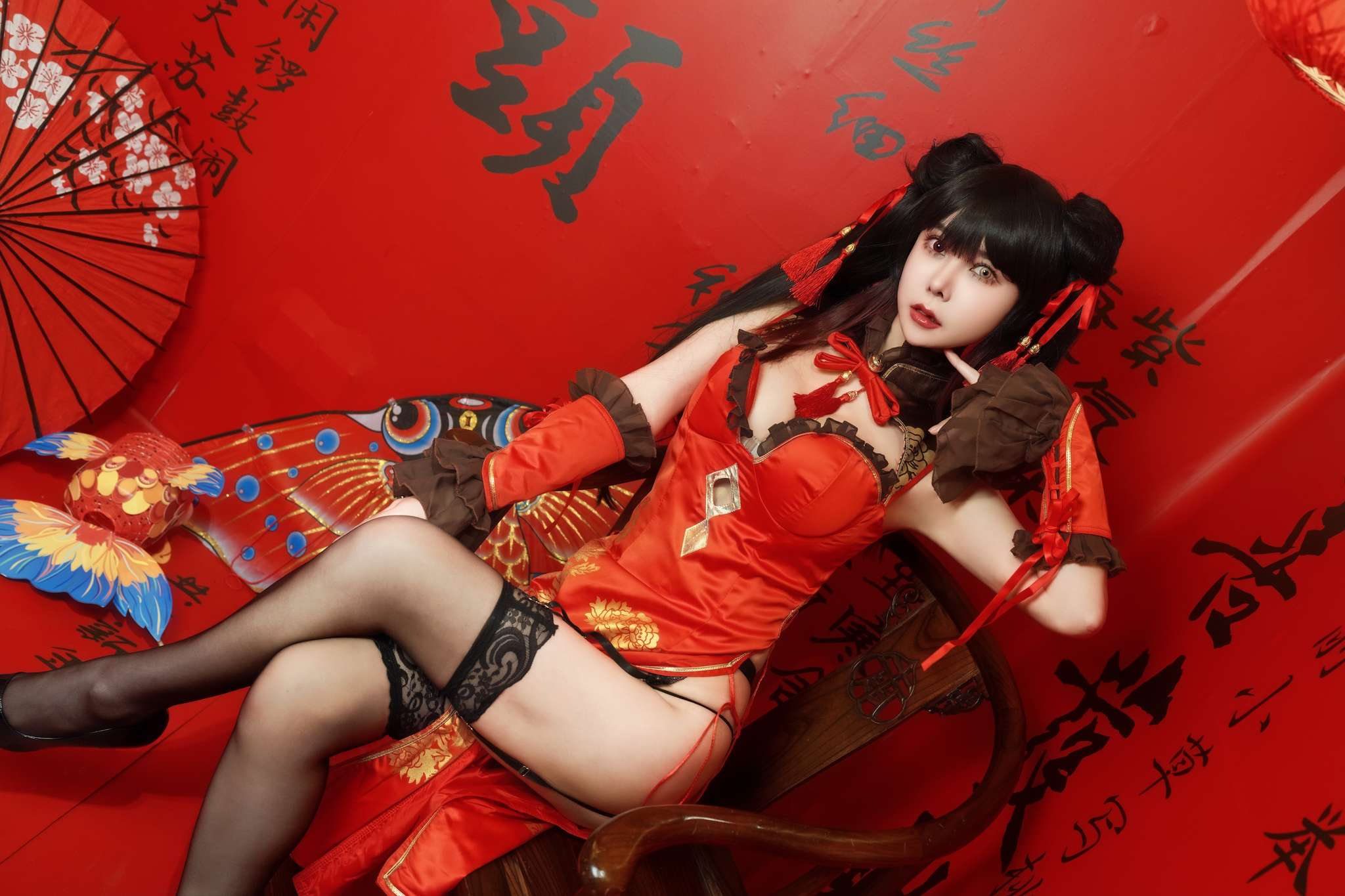 亚马逊鲶鱼 Vol.017 时崎狂三 旗袍[25P1V-547M]-吾爱二次元