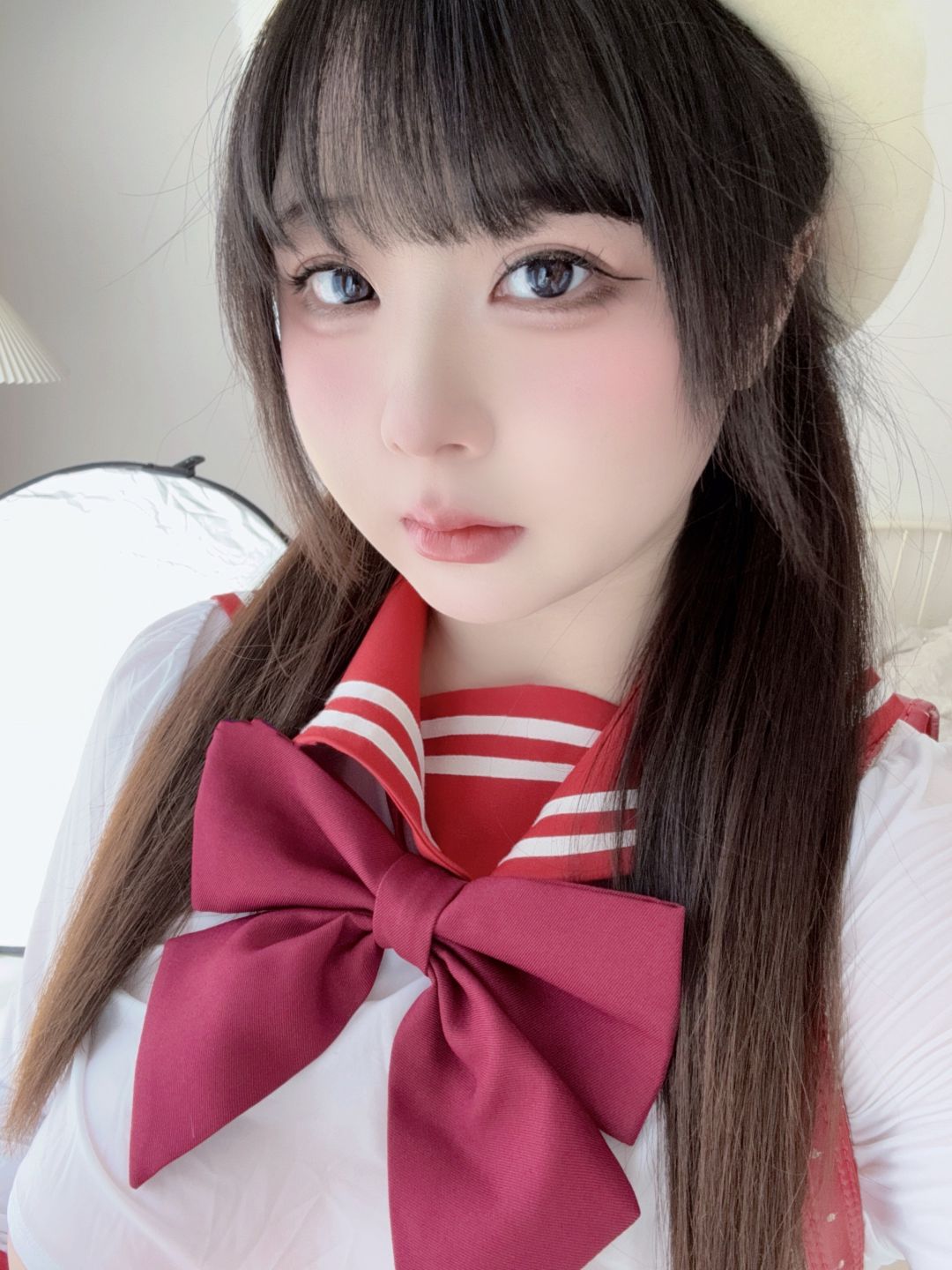 图片[2]-皮皮奶 Vol.066 JK红书包 [47P-1.31G]-吾爱二次元