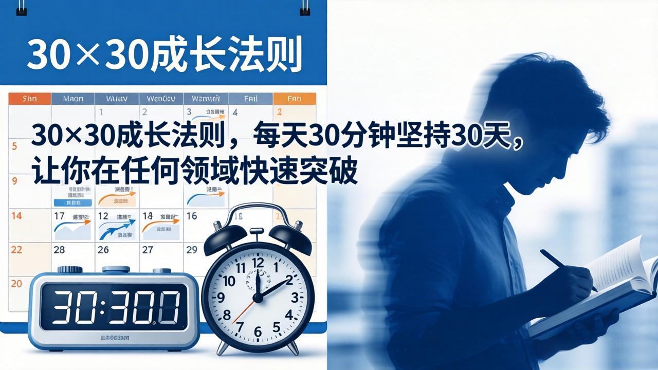 付费文章：30×30成长法则，每天30分钟坚持30天，让你在任何领域快速突破_-七宝：认真做好一件事