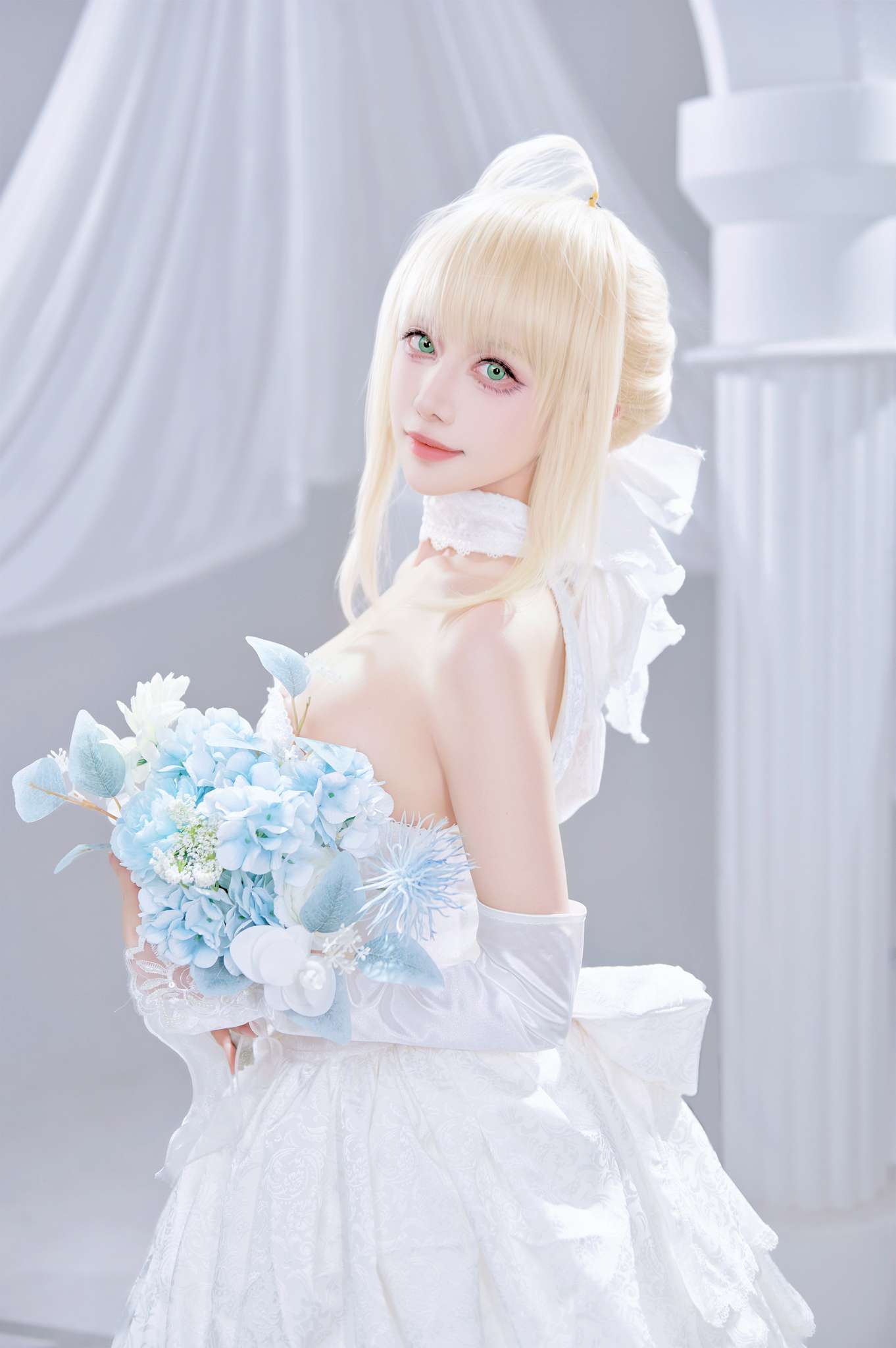 Shika小鹿鹿 Vol.129 FGO Saber花嫁[22P-284M]-吾爱二次元