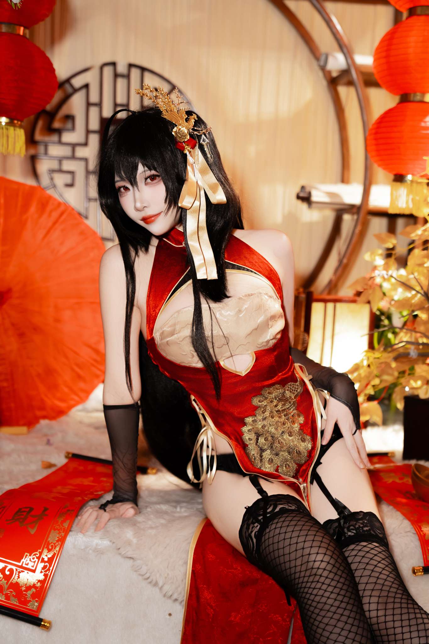 图片[2]-二佐Nisa Vol.216 碧蓝航线 大凤旗袍[38P-1.08G]-蝶影二次元