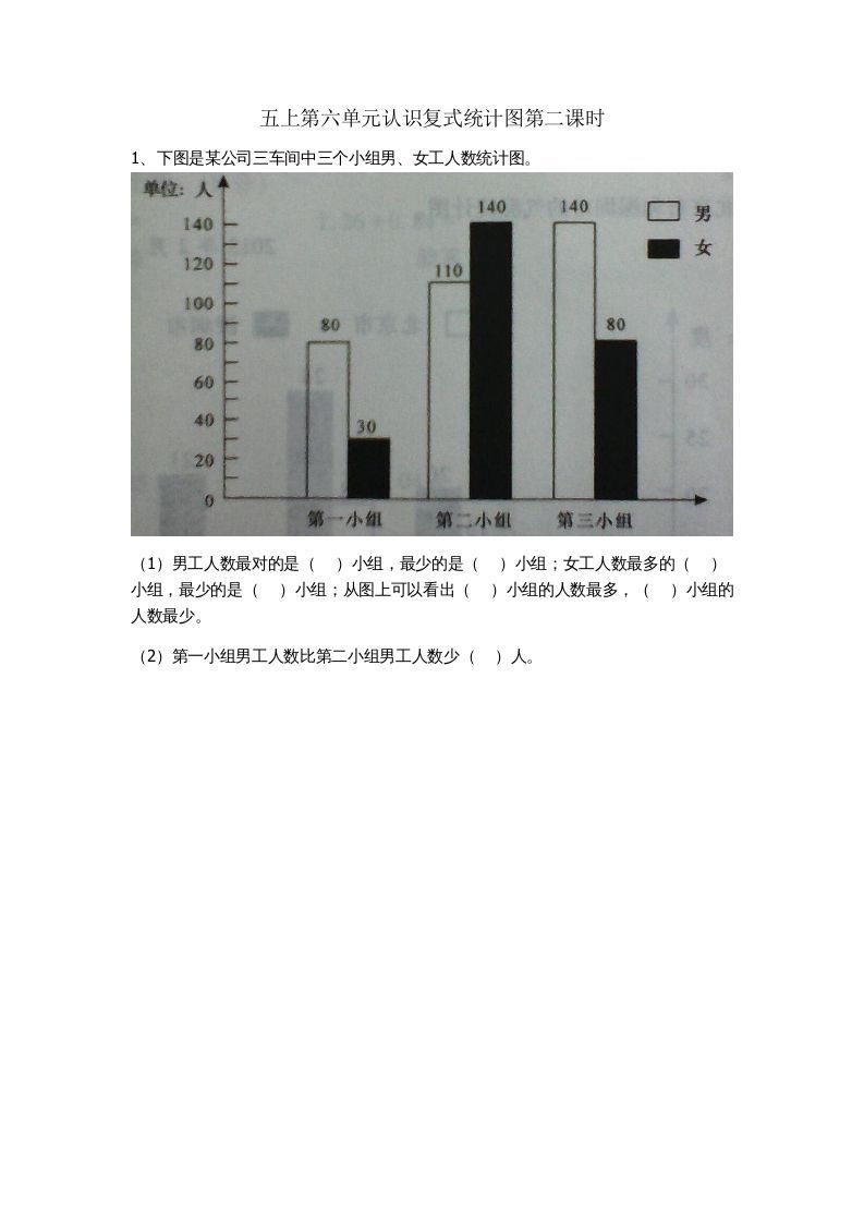 五年级数学上册6.2认识复式条形统计图（苏教版）-七宝：认真做好一件事