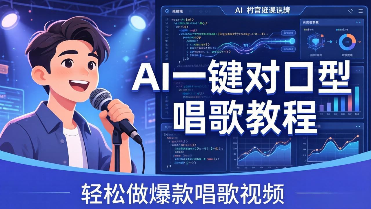 AI一键对口型唱歌教程：零基础也能学，素材准备 模型训练 音色转换，轻松做爆款唱歌视频_-七宝：认真做好一件事