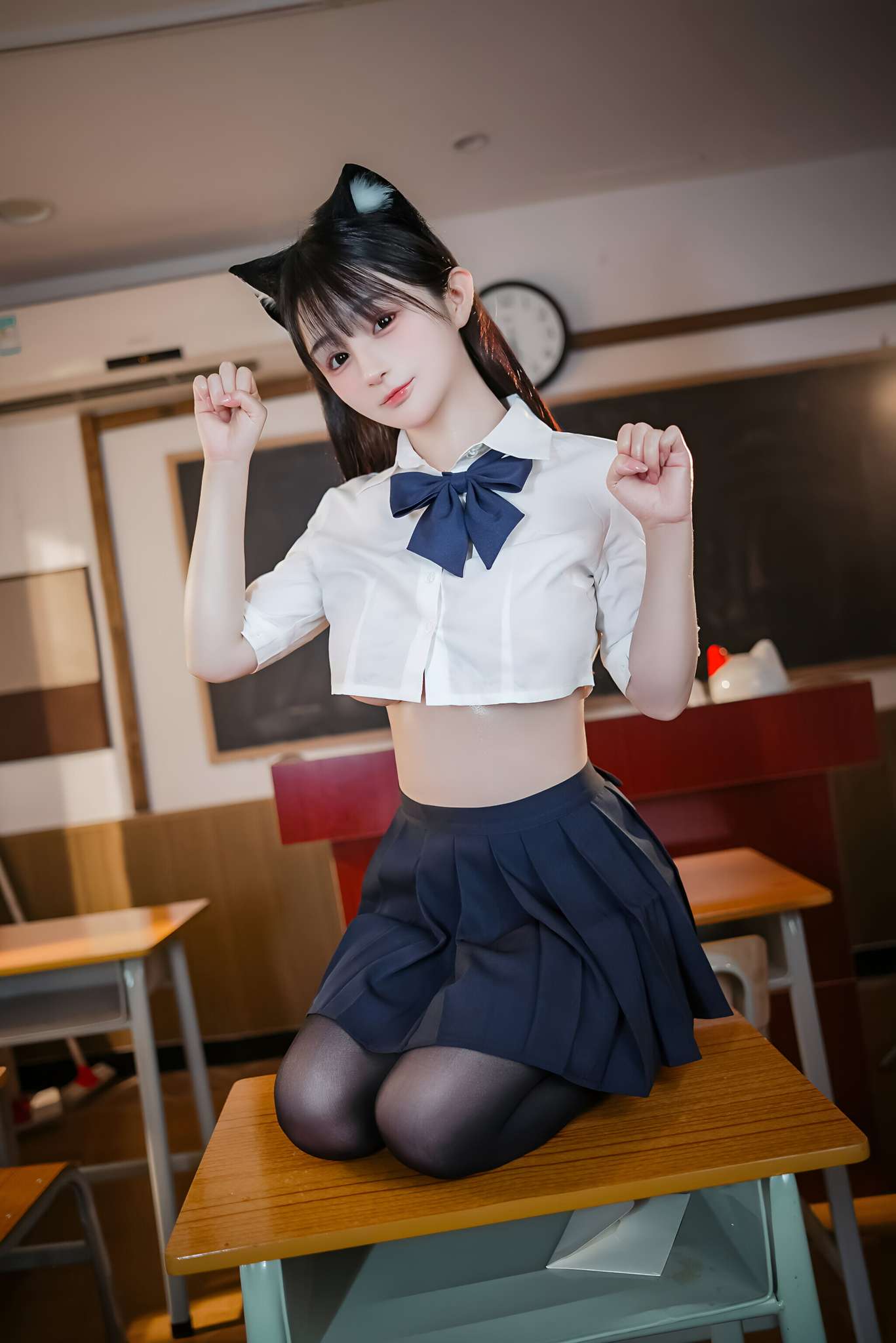 图片[4]-桜井宁宁 Vol.122 失眠冲剂 JK猫耳 [150P1V-890MB]-吾爱二次元