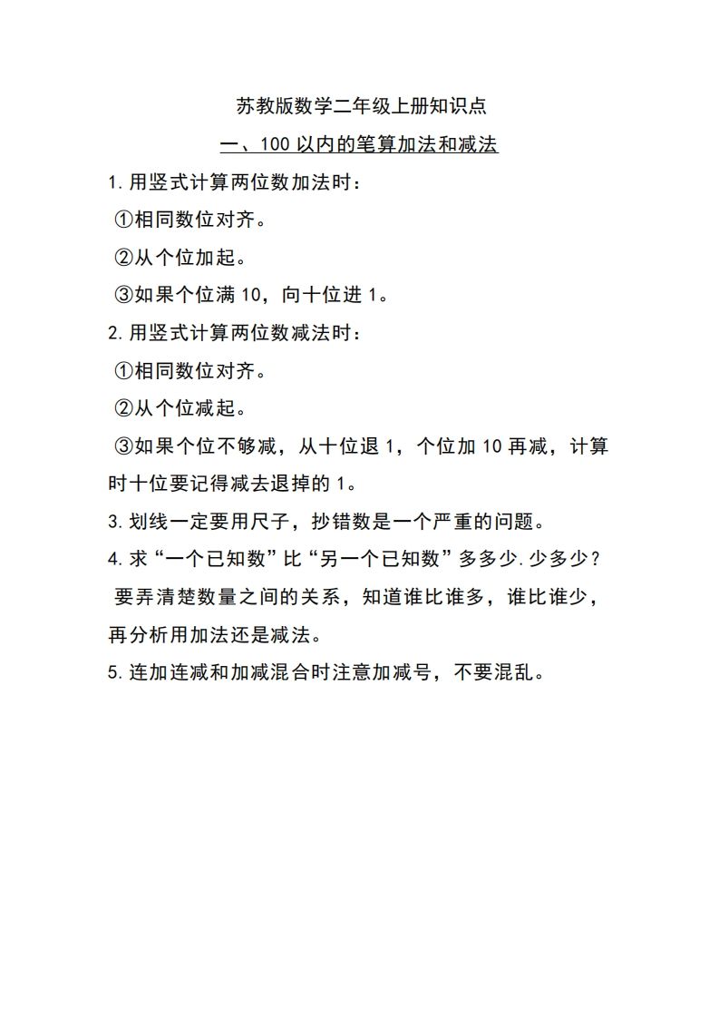 二上苏教数学知识点重点汇总-七宝：认真做好一件事