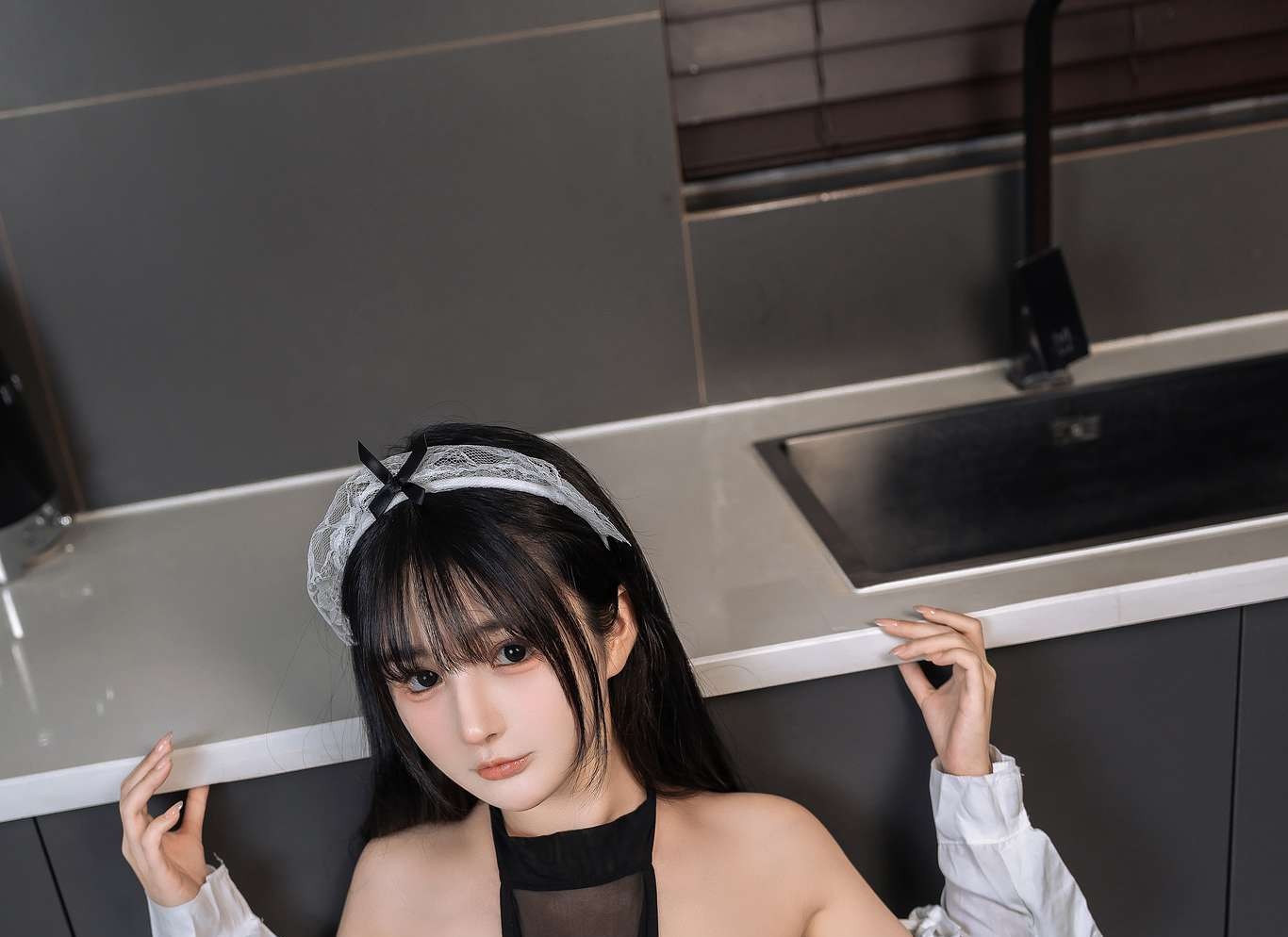 图片[2]-桜井宁宁 Vol.128 黑色女仆 [68P1V-1.05GB]-吾爱二次元