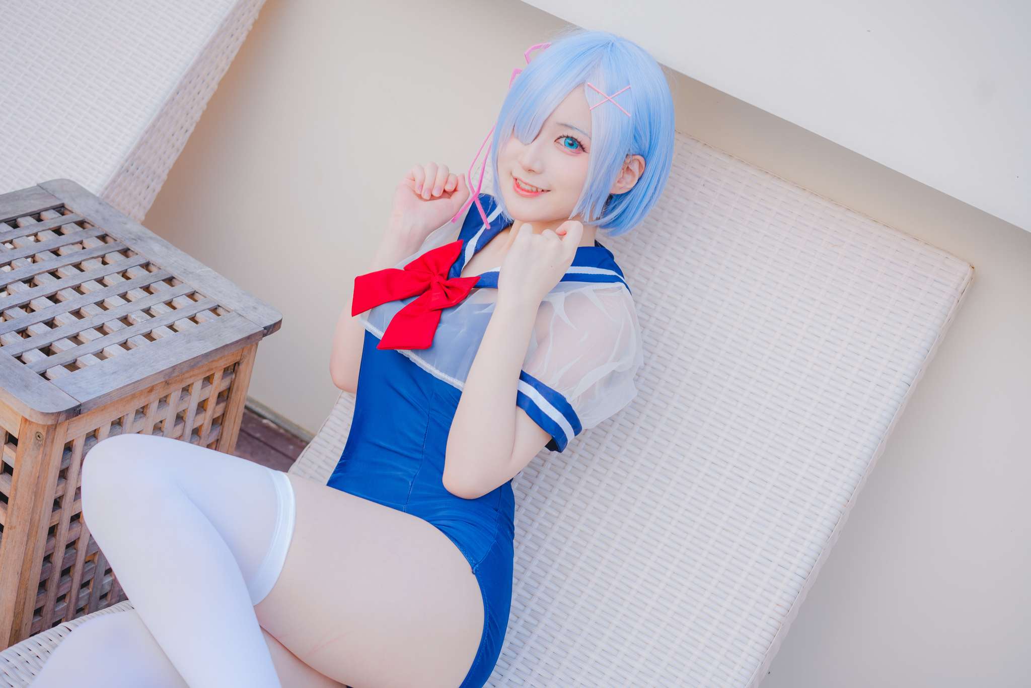 幼愛youmeko Vol.024 蕾姆泳装[18P-49M]-吾爱二次元
