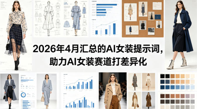 2026年4月汇总的AI女装提示词，助力AI女装赛道打差异化-七宝：认真做好一件事