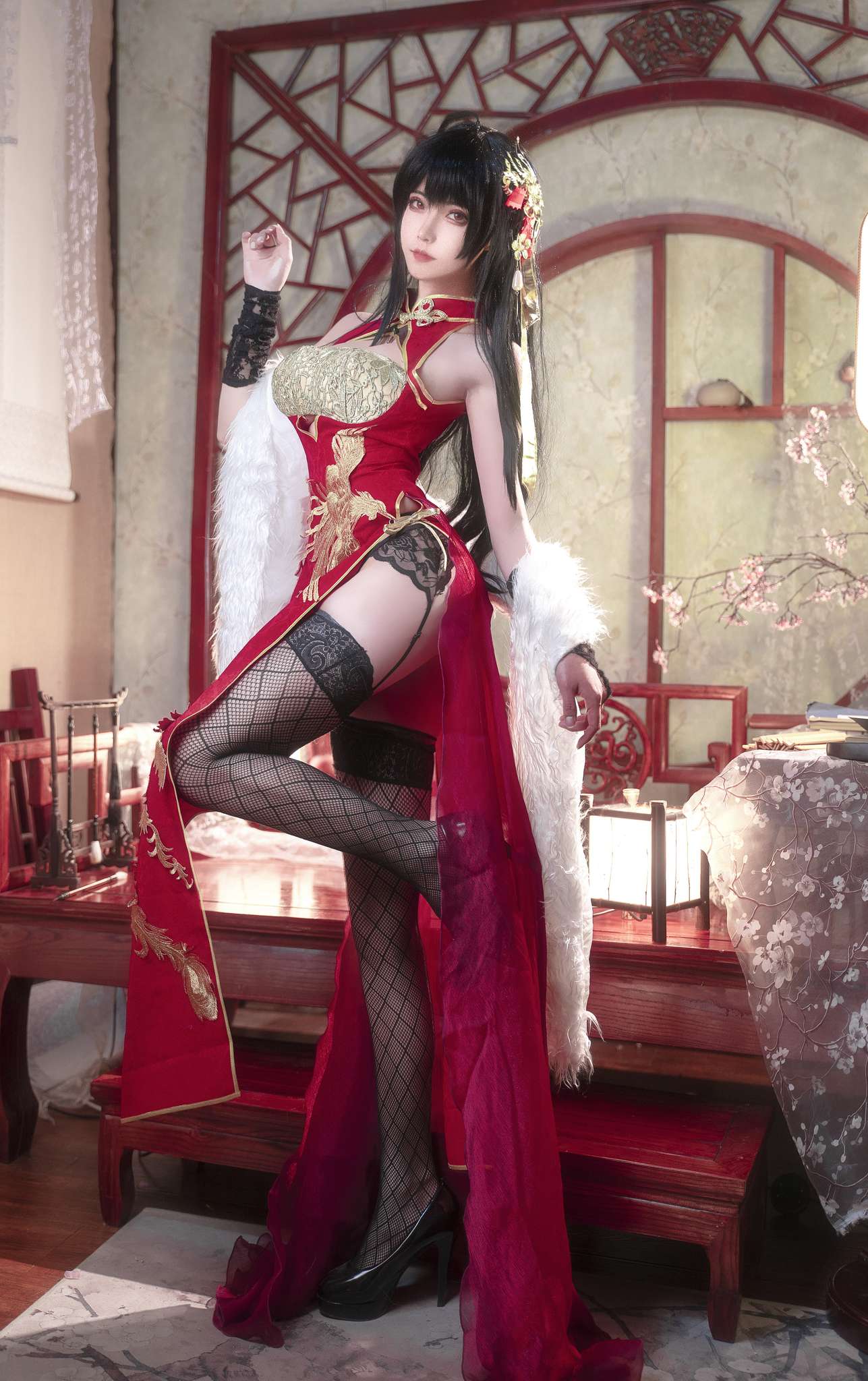 图片[3]-Seya-狮砸 Vol.035 碧蓝航线 大凤 旗袍[15P-152M]-吾爱二次元