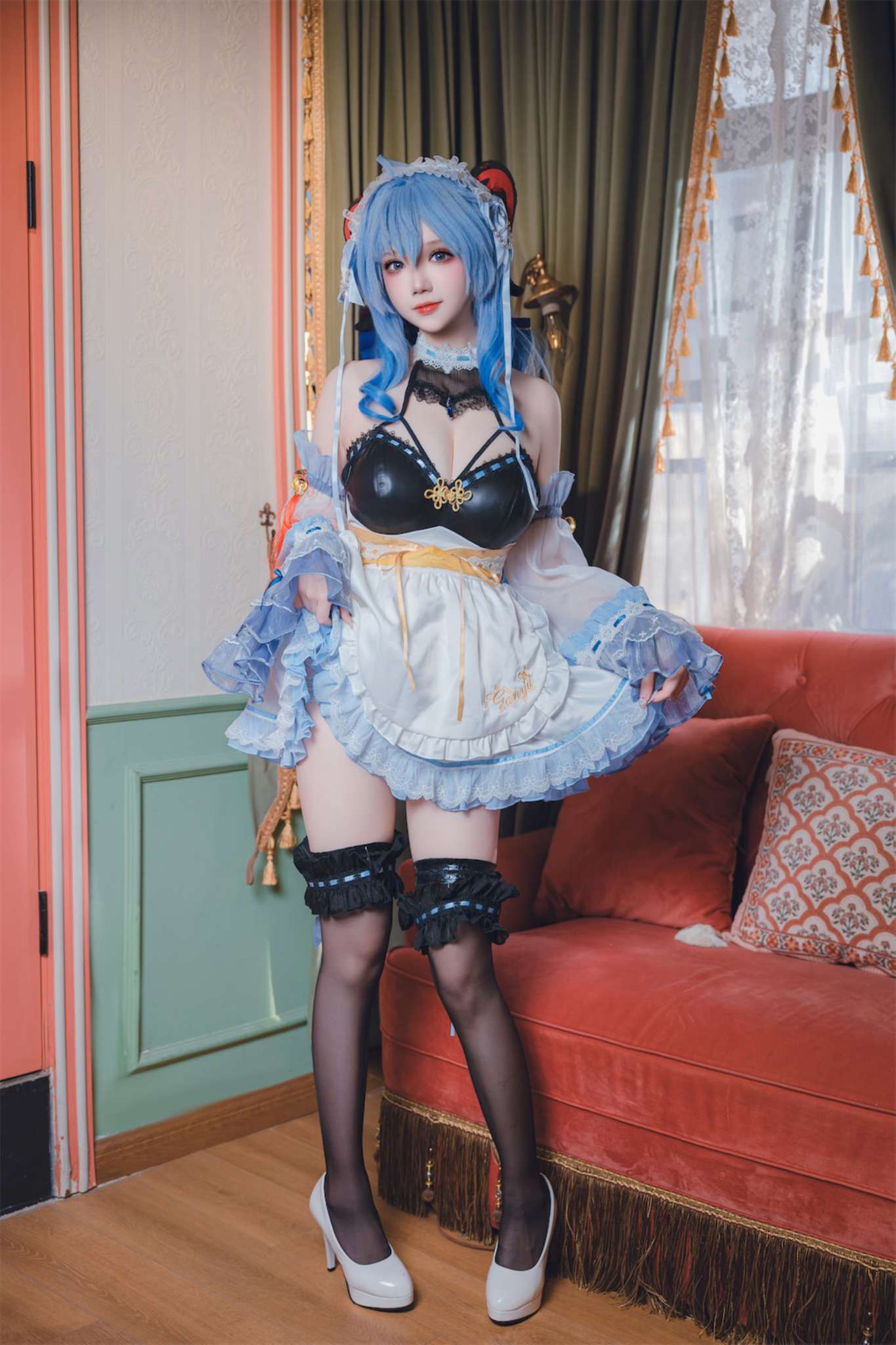 雪晴Astra Vol.091 原神 甘雨女仆[31P1V-613M]-吾爱二次元
