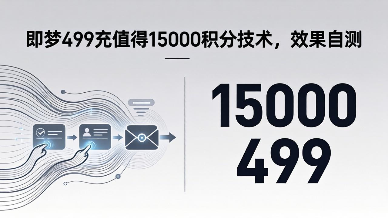 即梦499充值得15000积分技术，效果自测_-七宝：认真做好一件事