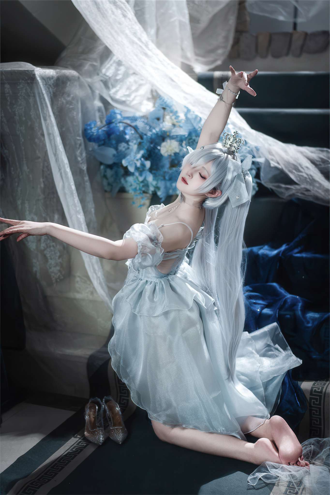 Natsuko夏夏子 Vol.082 灰姑娘水晶公主Cinderella（NIKKE The Goddess of Victory）[95P-388M]-吾爱二次元
