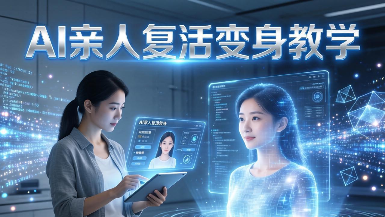 AI亲人复活变身教学，最近超级火爆的项目，涨粉超级快，私域引流代做服务，收徒等_-七宝：认真做好一件事