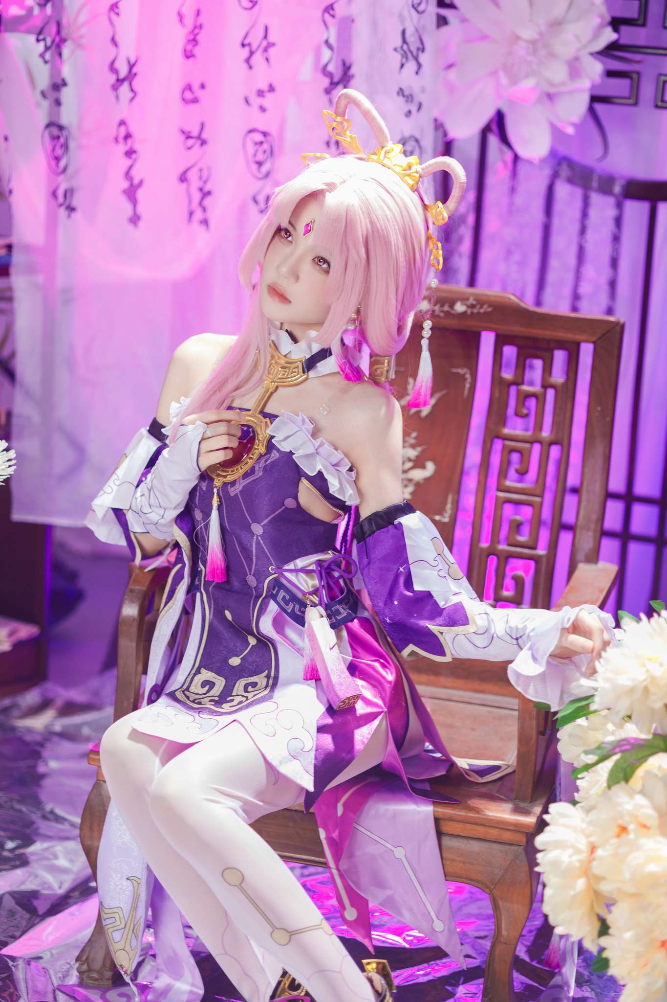 图片[2]-桜桃喵 Vol.200 符玄 崩坏星穹铁道[25P2V-1.95GB]-吾爱二次元