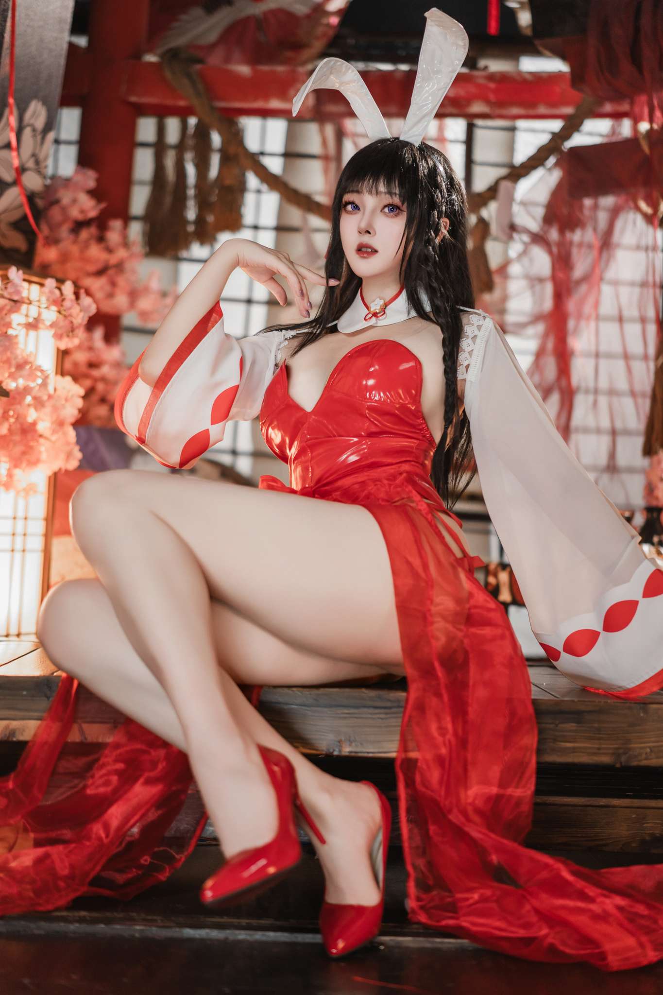 Natsuko夏夏子 Vol.075 碧蓝航线 大山巫女兔[70P-415M]-吾爱二次元