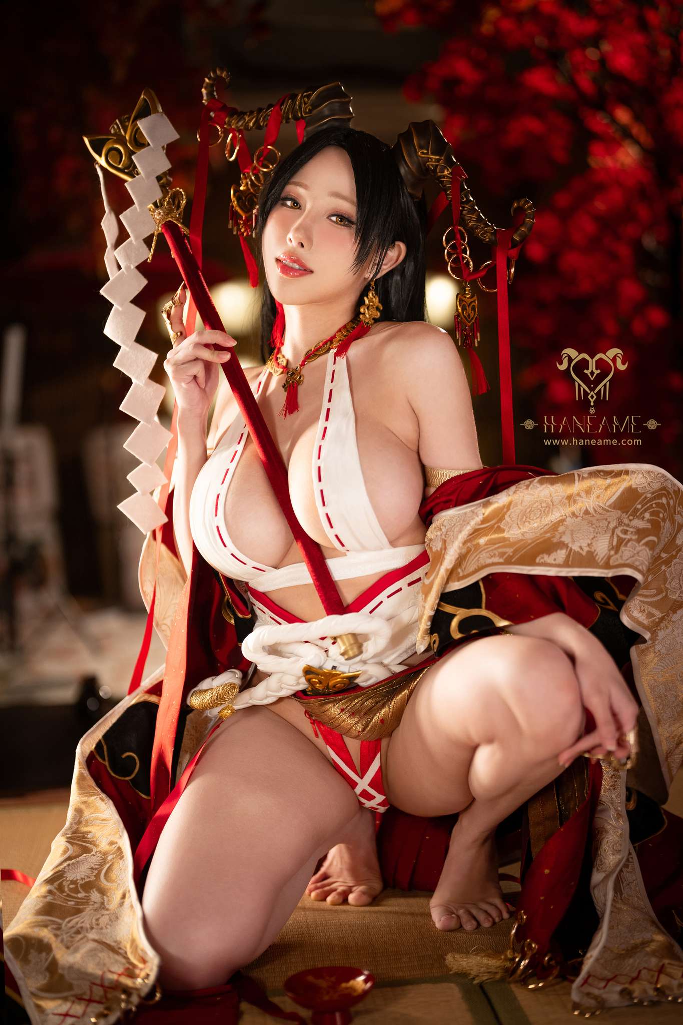 图片[3]-雨波_HaneAme Vol.401 Lustful Goat Miko 2 [28P-162M]-吾爱二次元