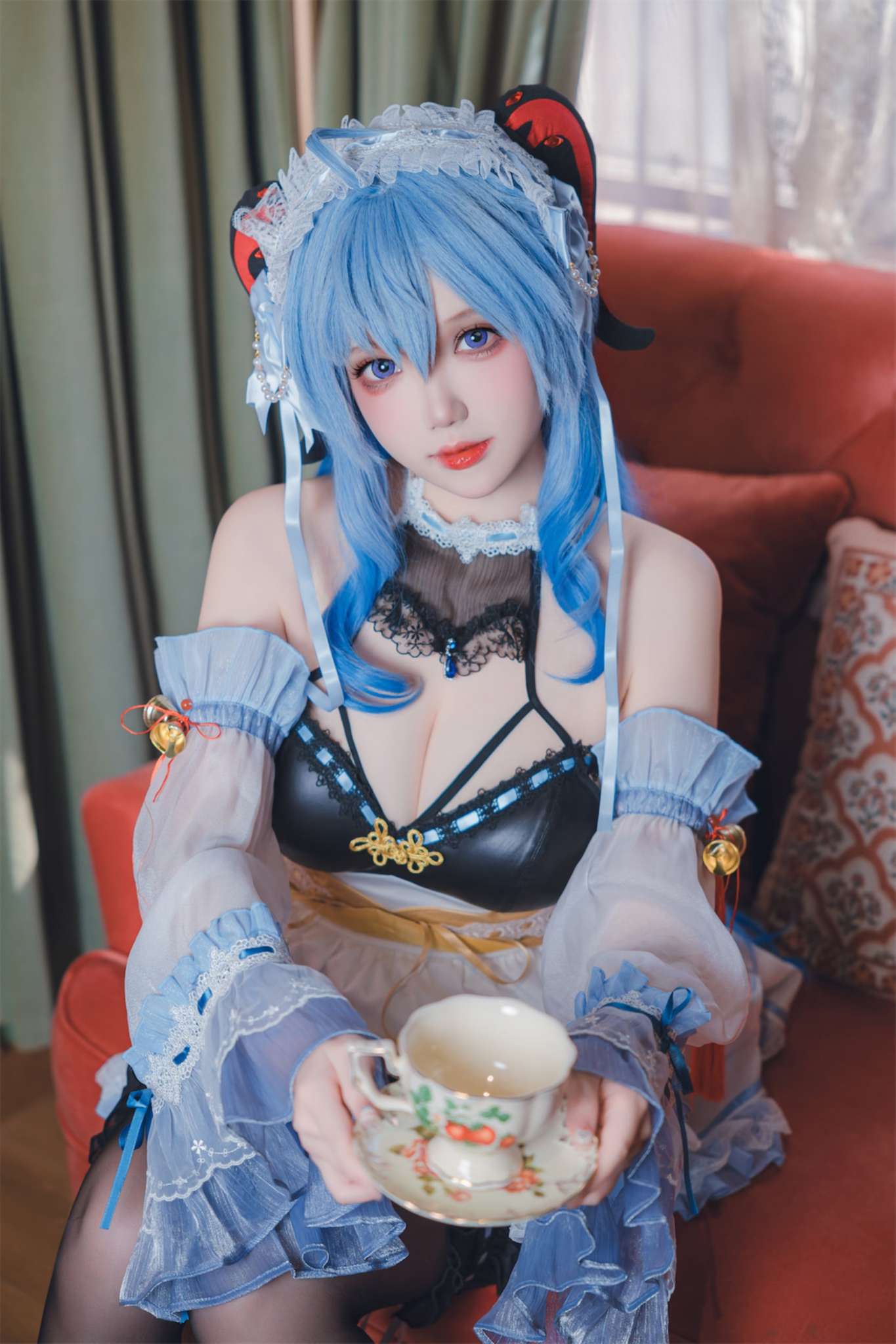 雪晴Astra Vol.091 原神 甘雨女仆[31P1V-613M]-吾爱二次元