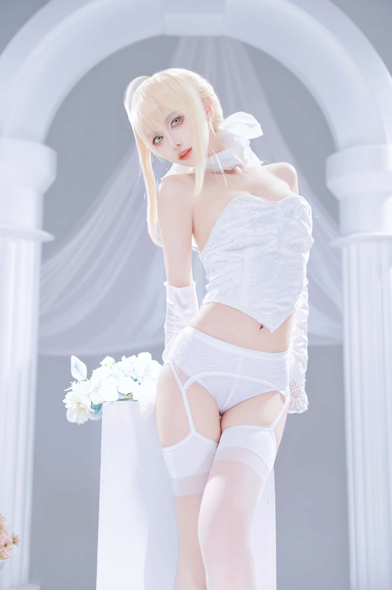 图片[5]-Shika小鹿鹿 Vol.129 FGO Saber花嫁[22P-284M]-吾爱二次元