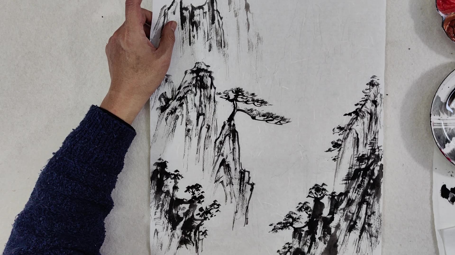 18种山水皴法及历代山水大师国画技法讲解_哔哩哔哩_bilibili