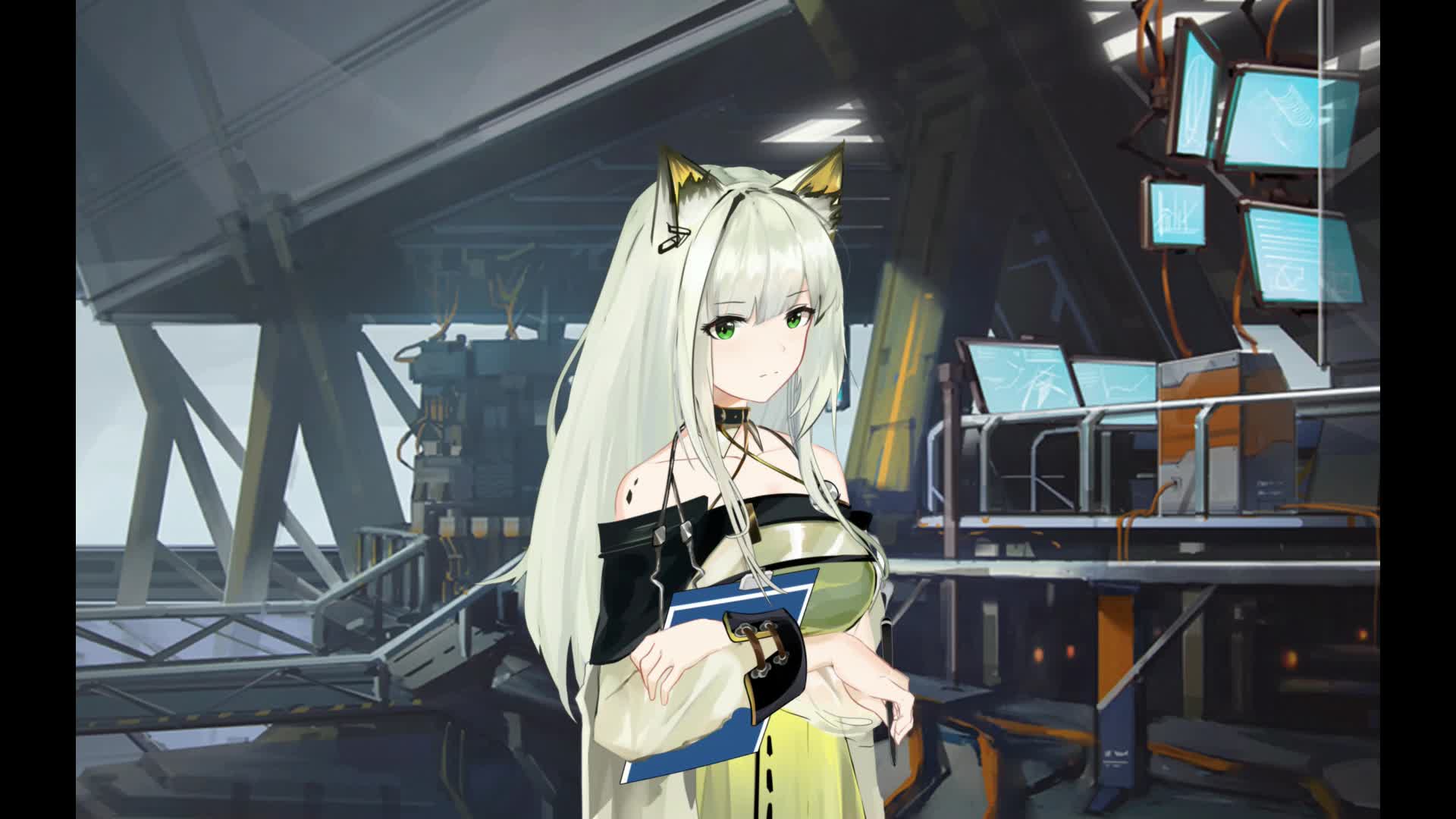 明日方舟live2d互动凯x博长发凯尔希我好了