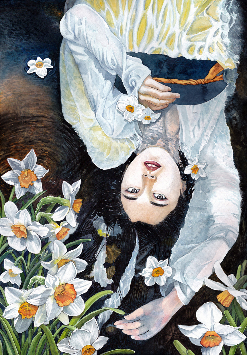 水仙女-水彩 _ thelittlex _ 哔哩哔哩相簿